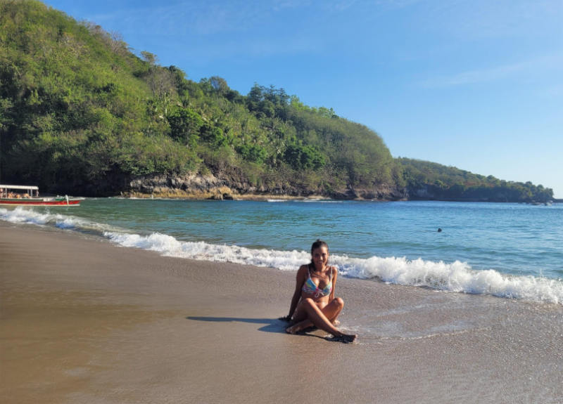 Playa de Crystal Bay en Nusa Penida, una de las mejores zonas para disfrutar del mar en la isla