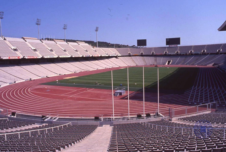 Estadio de Montjuïc en 1990, qué hacer en Barcelona, guía de Barcelona, vacaciones en Barcelona, destinos españoles