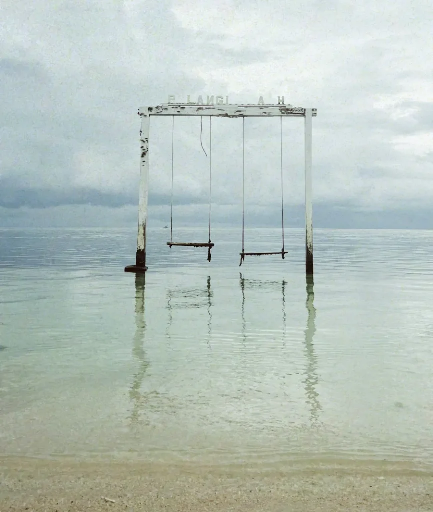 Columpios de Pelangi Beach, en Gili Air